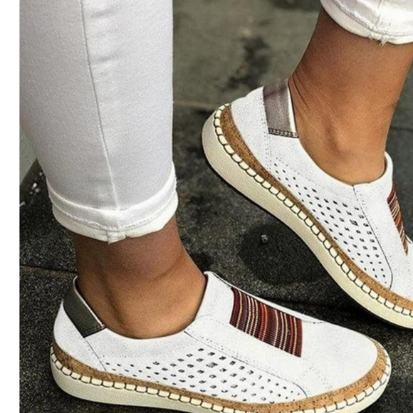 zpanxa Shoes - Zpanxa Womens Casual Shoes Spring Sneakers Ladies Sport faux leather sz 10 white